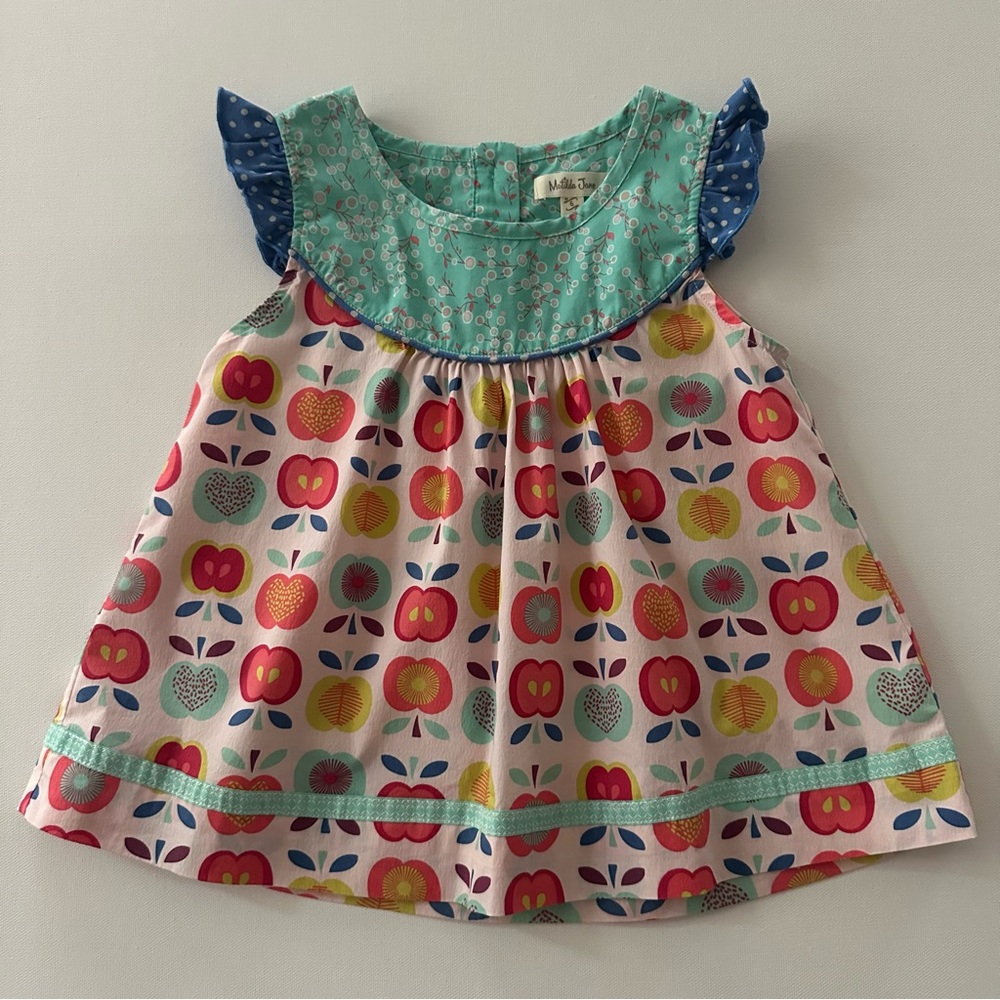 Matilda Jane Girls 6 Apple Top Lucia Shabby Tunic Friends Forever